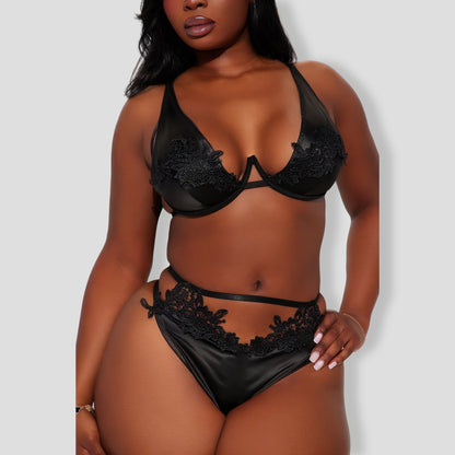 Late Night Desires Black 2 Piece Set