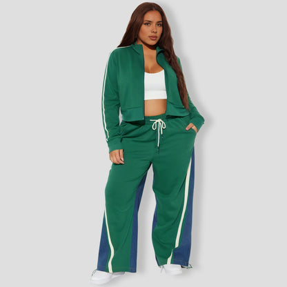 Hunter Denim Mix Track Pants Set