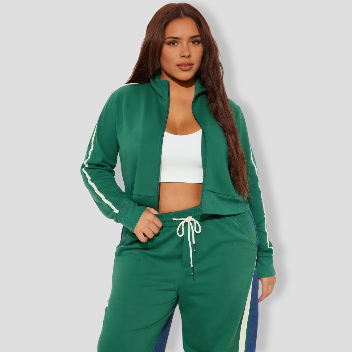 Hunter Denim Mix Track Pants Set