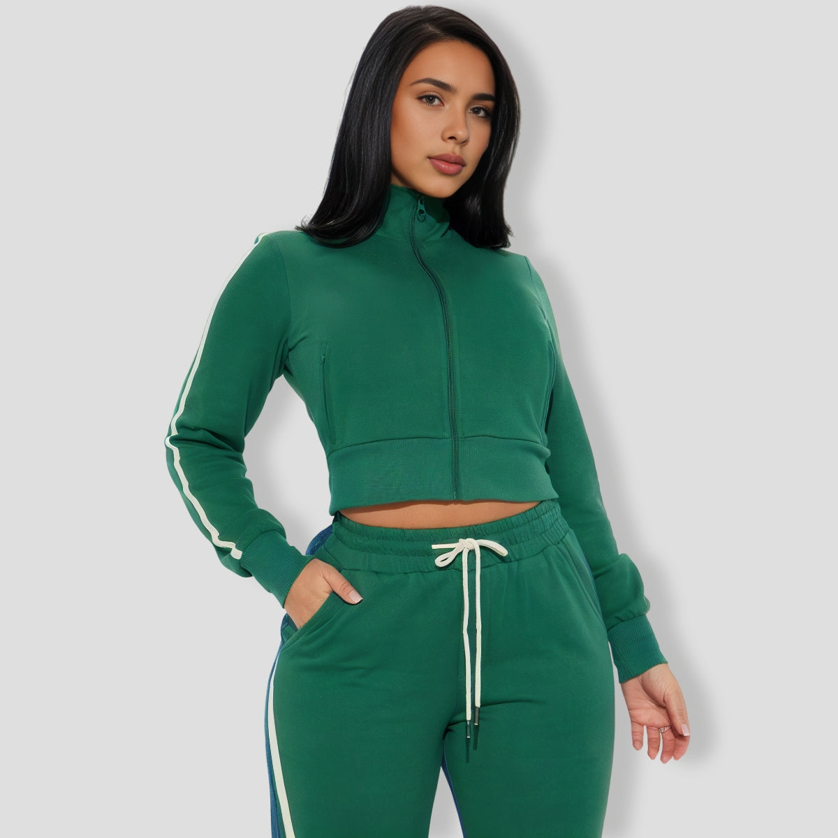 Hunter Denim Mix Track Pants Set