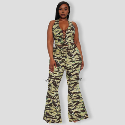 Country Time Pant Set - Olive combo