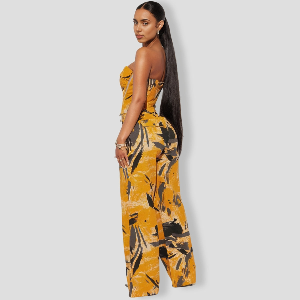 The Go Cargo Pant Set - Orange combo