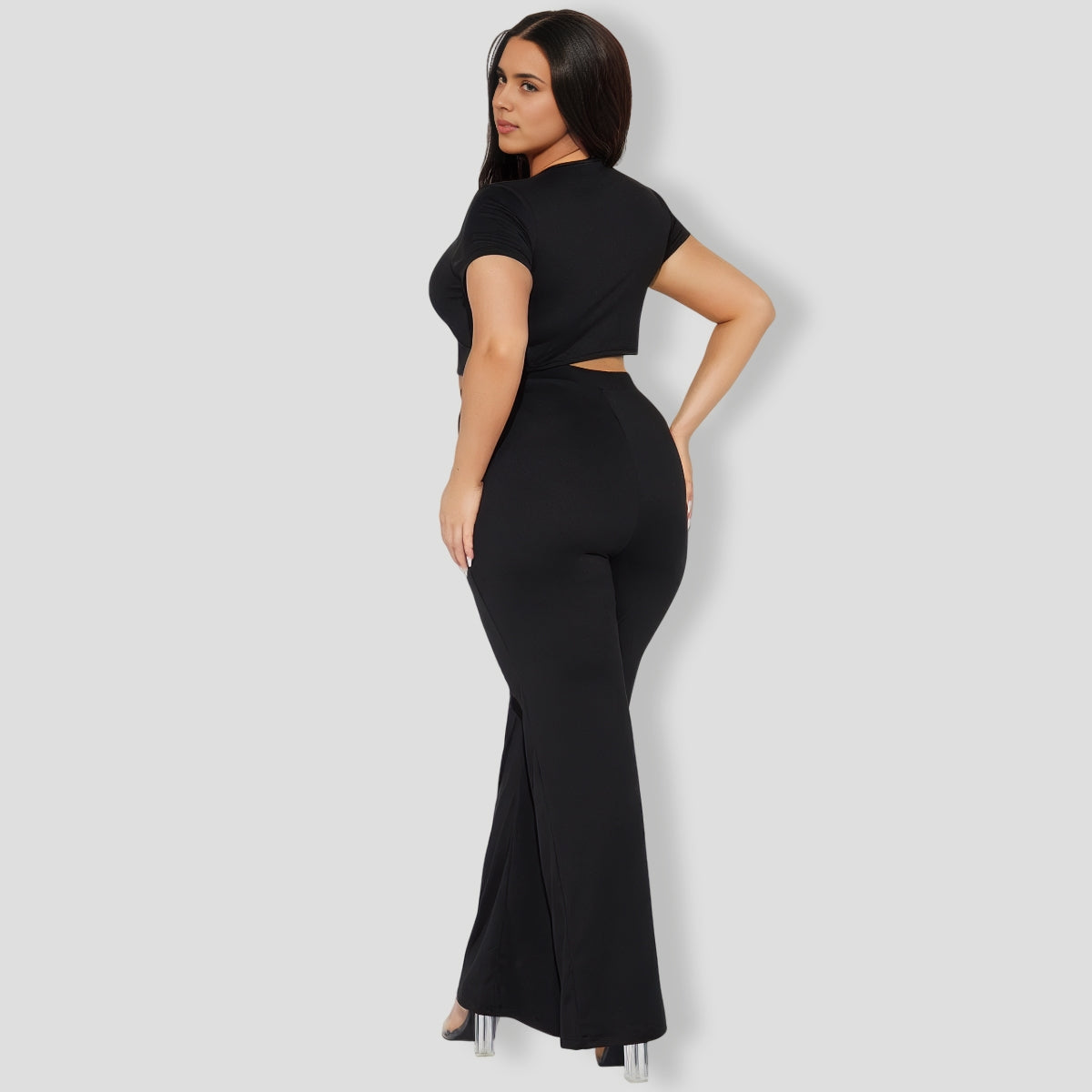 Naughty Girl Pant Set - Black