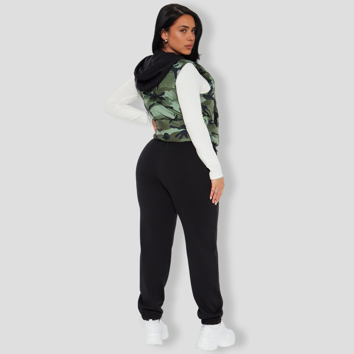 Not Seen Camo Puffer Vest Set - Camouflage