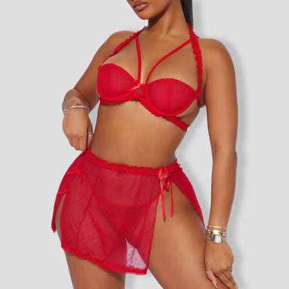 Edgy Red 3 Piece Set