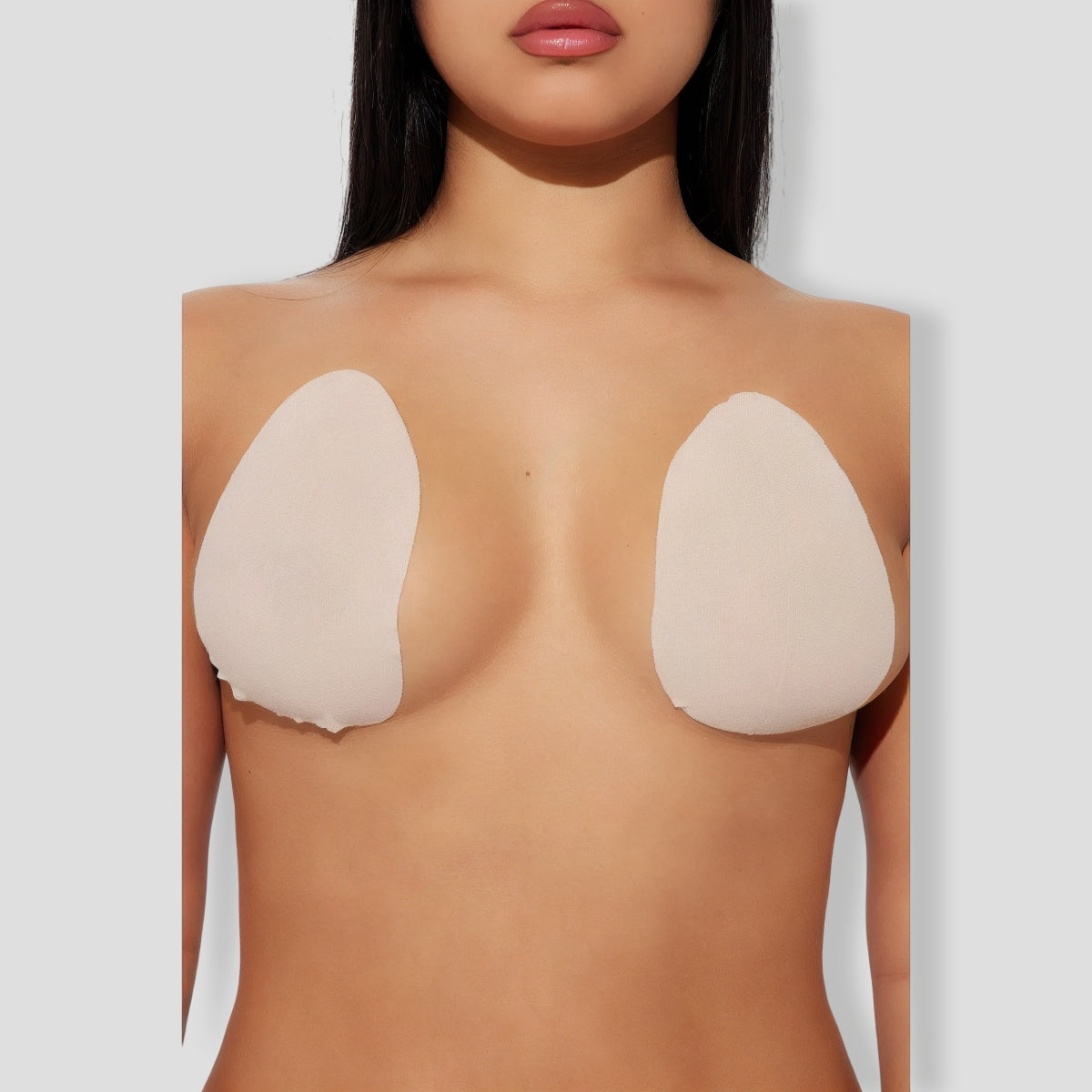 Perky And Lifted Stretchy Pastie Nipple Covers - Nude