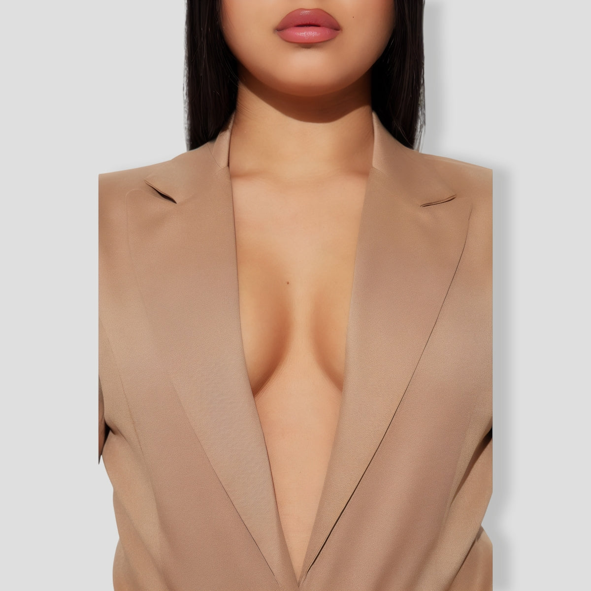 Perky And Lifted Stretchy Pastie Nipple Covers - Nude