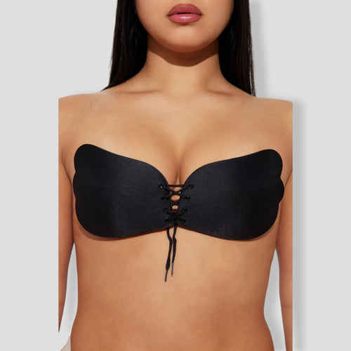 Pull Them Close Invisible Bra - Black