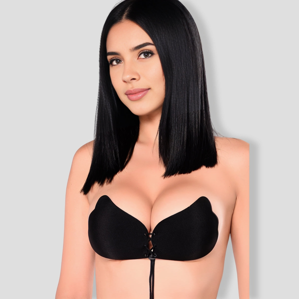 Pull Them Close Invisible Bra - Black