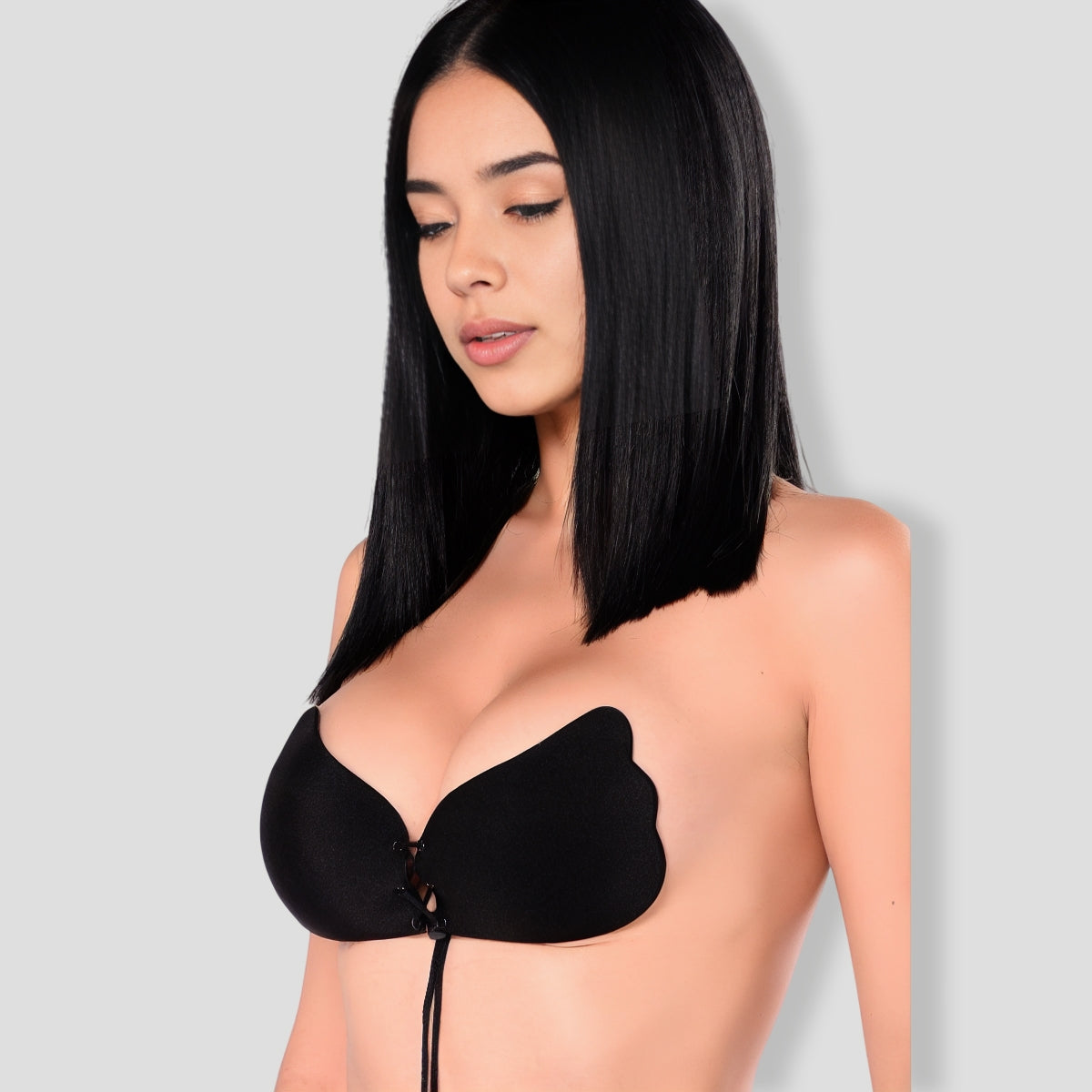 Pull Them Close Invisible Bra - Black