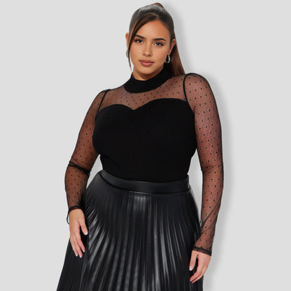 Ravenna Black Mesh Bodysuit