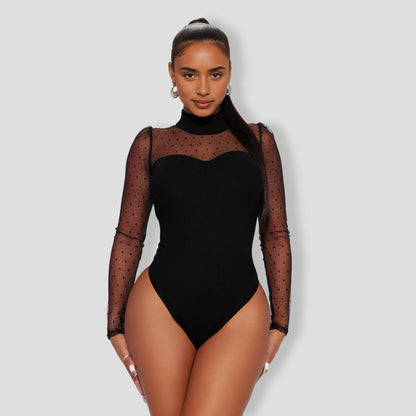 Ravenna Black Mesh Bodysuit