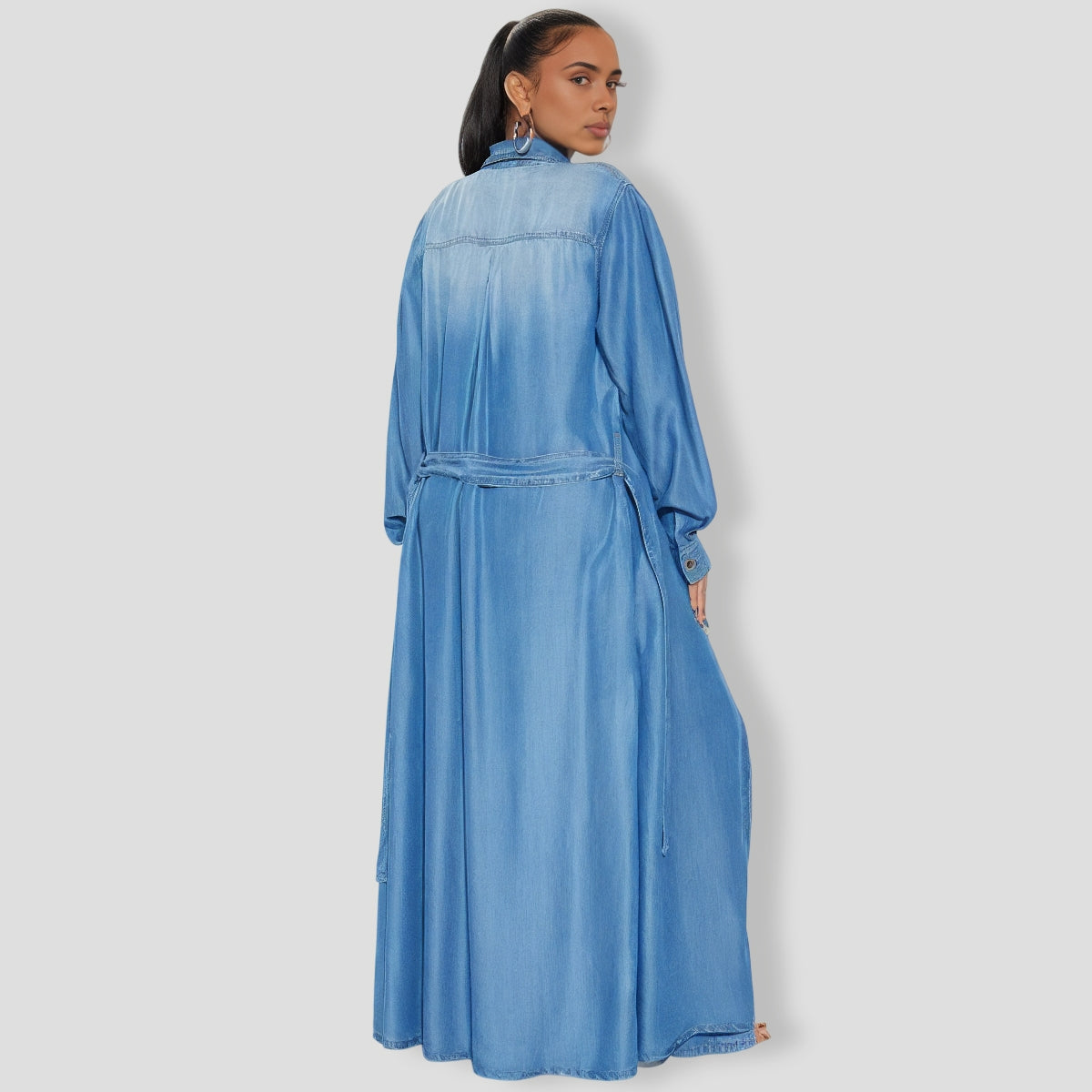 Blues Washed Wide Leg Pant Set - Medium Wash