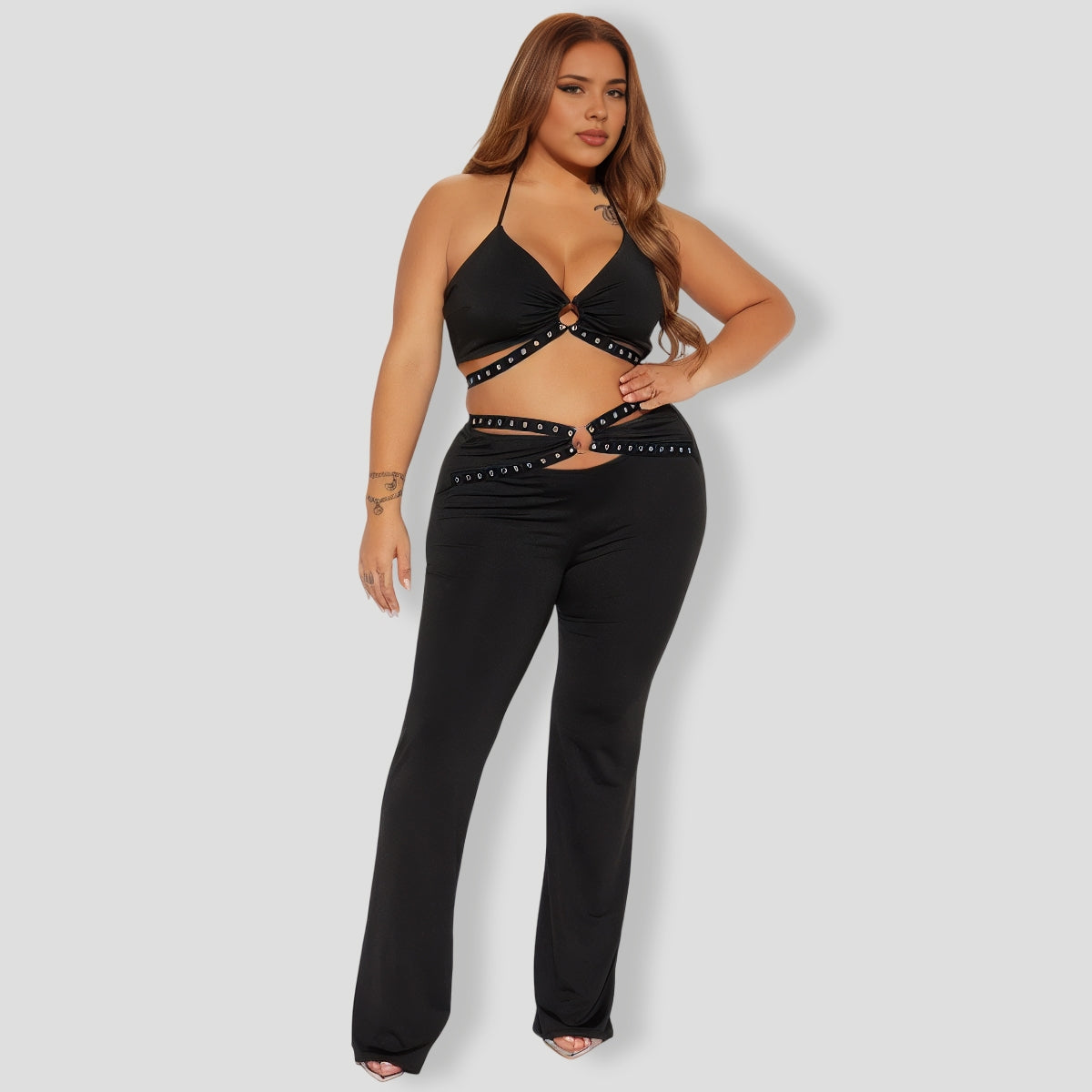 Samantha Pant Set - Black