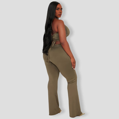 Samantha Pant Set - Olive