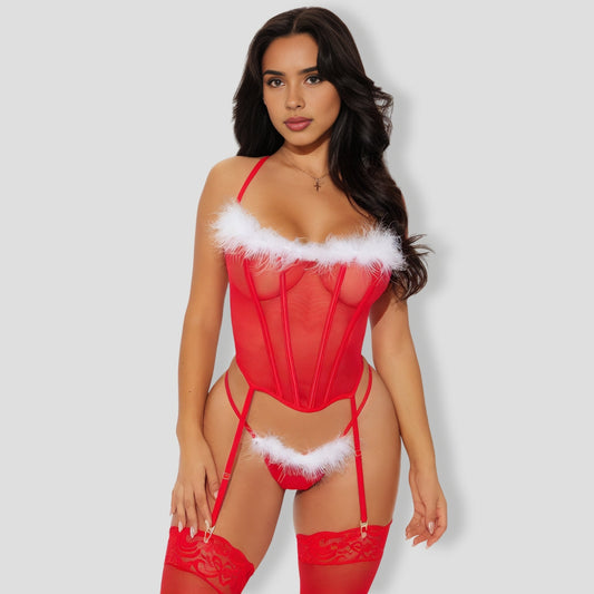 Santa Baby 2 Piece Garter Set