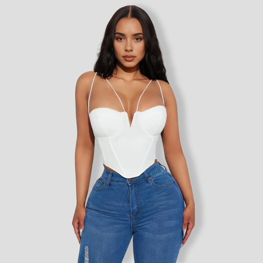 White Corset Top