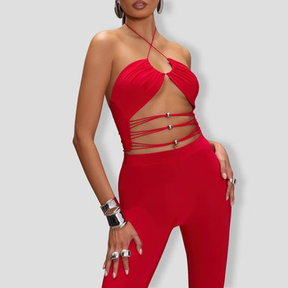 Sassy Mood Pant Set - Red
