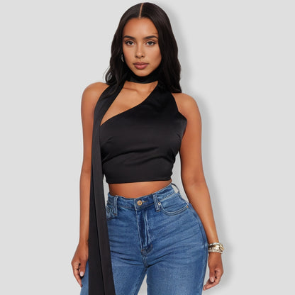 Scarf Satin Top