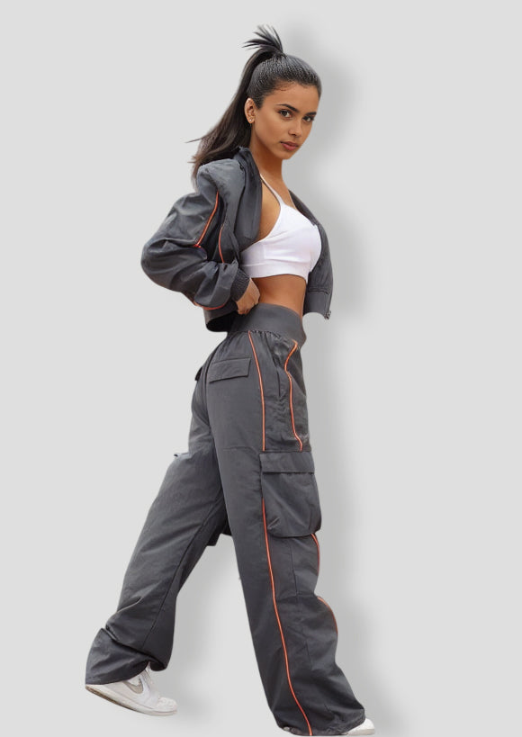 Steal The Moment Windbreaker Pant Set