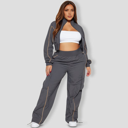 Steal The Moment Windbreaker Pant Set