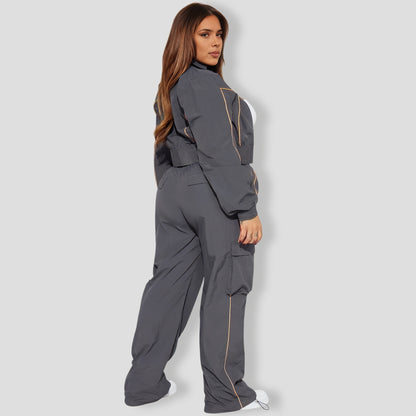 Steal The Moment Windbreaker Pant Set