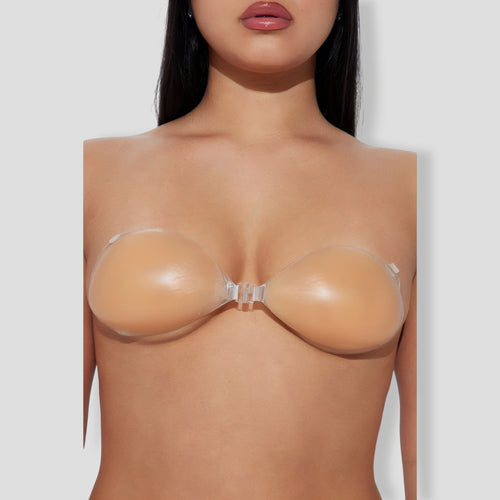 Strapless Backless Silicone Sticky Bra - Nude