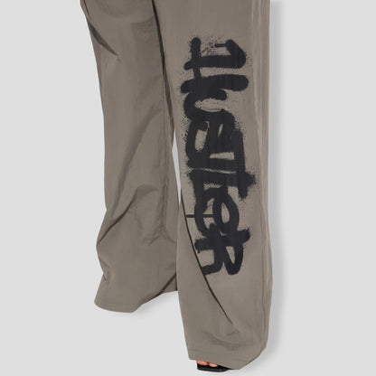 Time To Hustle Windbreaker Pant Set - Grey