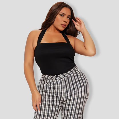 Black Halter Top