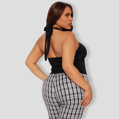 Black Halter Top