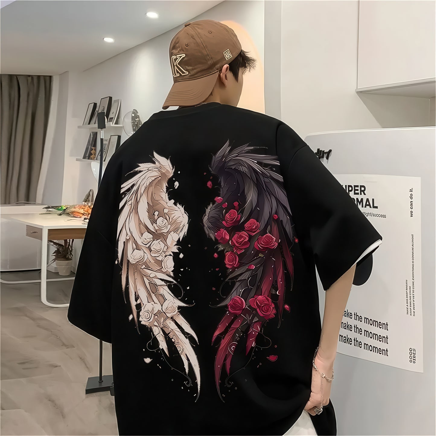 Angel Wings and Roses