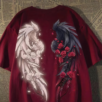 Angel Wings and Roses