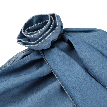 Rose Denim Mini Skirt